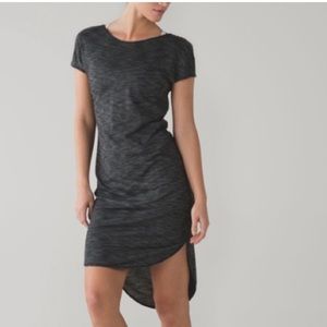 Lululemon Retreat Dress Heathered Black 8
